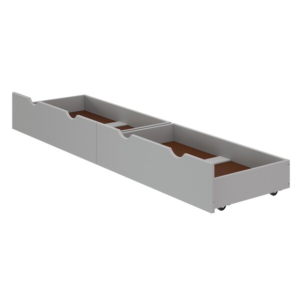 Alaterre Furniture Alaterre Underbed Storage Drawers, Dove Gray, PK2 AJ004980 - main